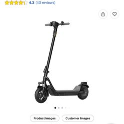 NIU - KQI 100P Foldable Electric Kick Scooter W/ 18 mi Max Range & 17.4 mph Max Speed - Gray