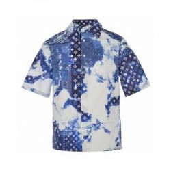 Louis Vuitton Monogram Mens Shirts 2023-24FW, Blue, Xs