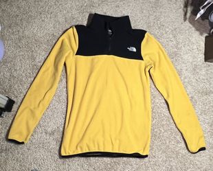 The North Face Women’s Yellow And Black Zip-Up Sweater Size XS