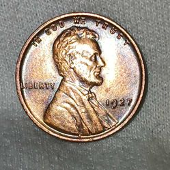 1927 Wheat Penny AU