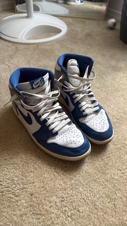 Nike Air Jordan 1 High Blue White Sneakers