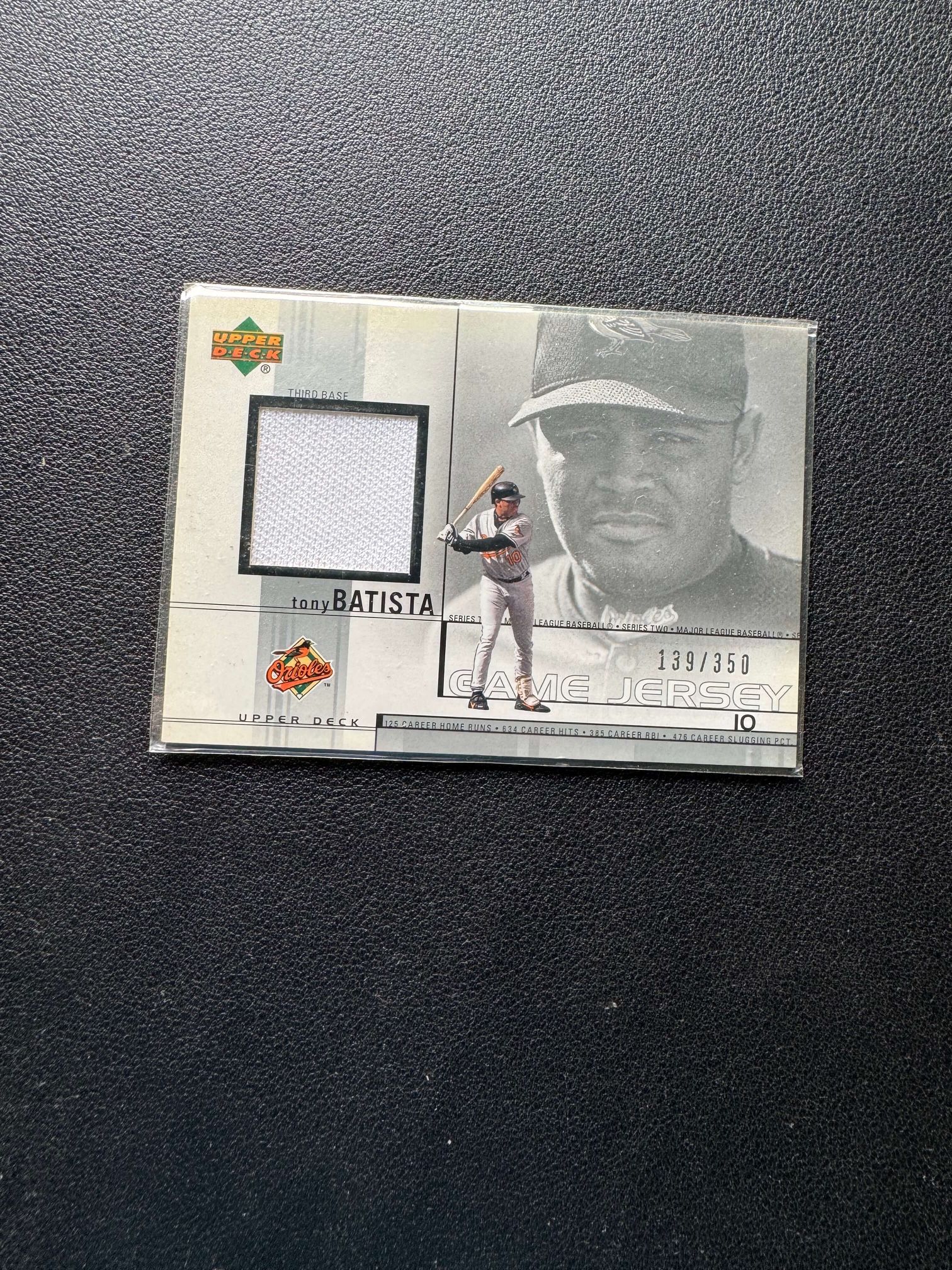 2002 Upper Deck Game-Used Jerseys /350 Tony Batista #TB Baseball Card