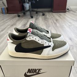 Travis Scott Air Jordan 1 Low Medium Olive