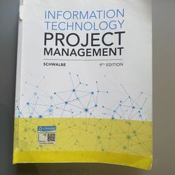 Information Technology Project Management 9th Edition by Kathy Schwalbe, English