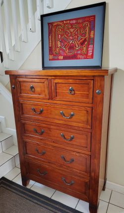 SOLID WOOD TALL DRESSER 6 DRAWERS DELIVERY AVAILABLE