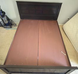 Solid wood Queen size bed frame