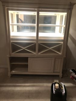 Cabinet shelf’s with lighting