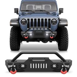 New in a sealed box Front Stubby Bumper For Wrangler JK 07-18 Wrangler JL 18-24 Gladiator JT 2020-24 (D863)