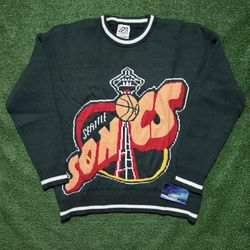 Seattle SuperSonics Knit Sweater Medium, Youth Large