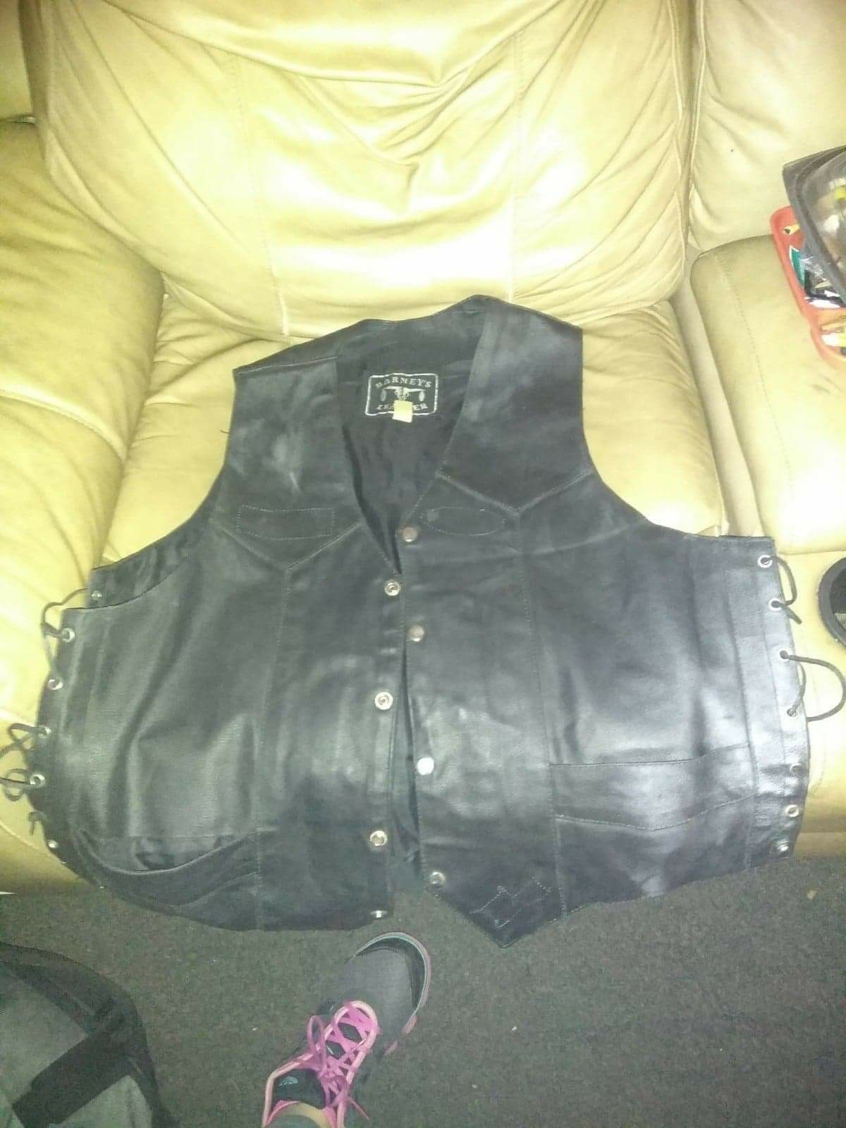 2xl leather vest