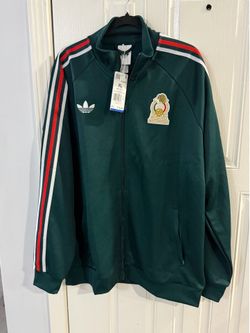 Men's adidas Teal Mexico National Team Originals Full-Zip Track Jacket
