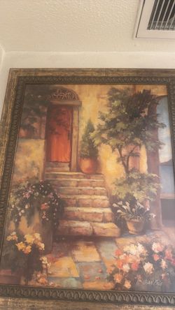 Home interior wall frame