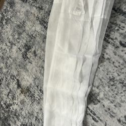 2 White Panels See Through 