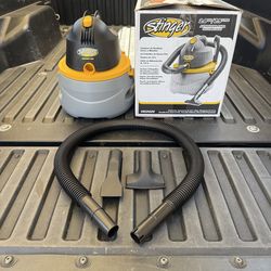 NEW Stinger 2 Gal. 2.5 Peak HP Shop Vacuum Wet Dry Vac w/Filter Bag, Hose & Attachments