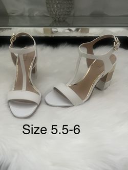 Metallic Heel Block Heels 