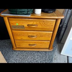 Solid Oak Dresser & Nightstand