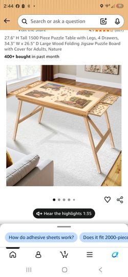 1500 piece Puzzle Table