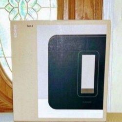 Sonos Subwoofer Sub 4 - Black Brand New Sealed Including 1 Year Warranty.  Generation 4 subwoofer wireless.