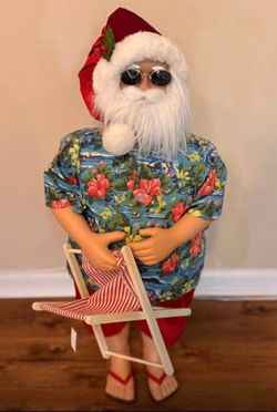 Tropical Santa Claus Figure