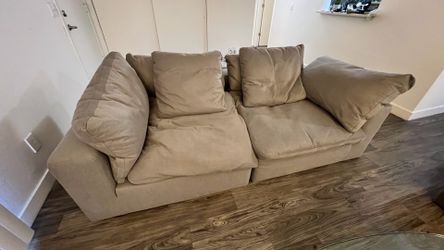 Dream gray corner x2 and armless chair x1