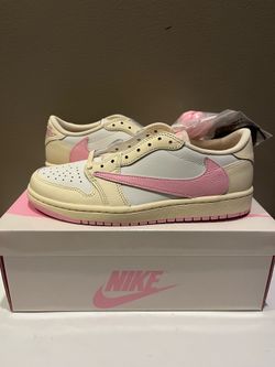 Travis Scott Air Jordan Low 1 Retro OG Shy Pink size men’s 7 women’s 8.5