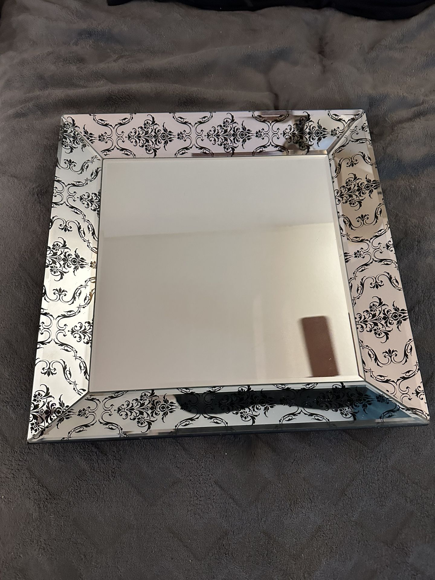 Art Deco Styled Tray/Wall Mirror 20”x20”