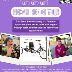 Great Bike Giveaway Help Needed