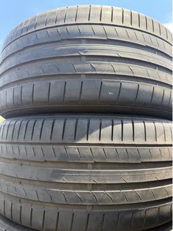 (2) 235/35R19 PAIR OF USED TIRES CONTINENTAL 60% LIFE !!