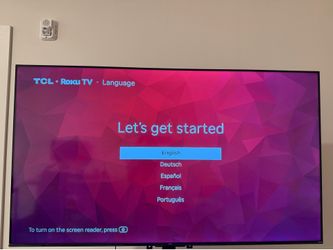 TCL 65” Roku Smart TV – Excellent Condition