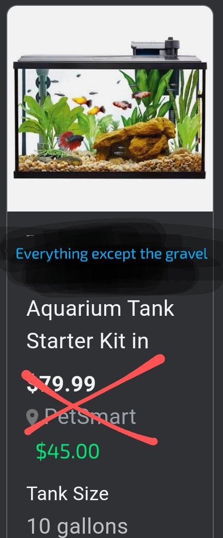 10 Gallon aquarium 