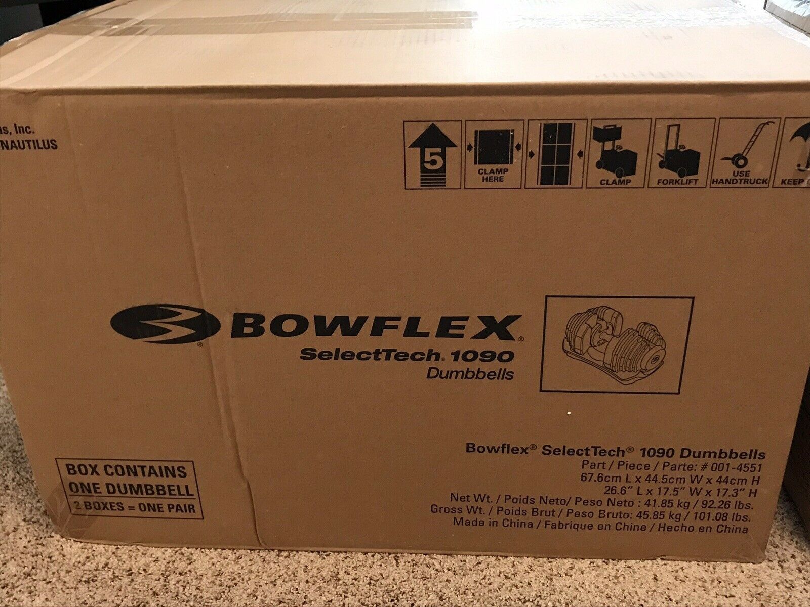 Bowflex 1090 Dumbbells Weights