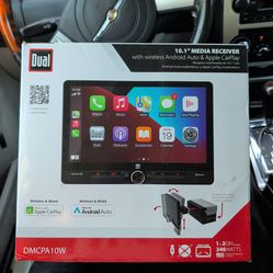 Dual 10.1" Media Receiver w/wireless Android Auto & Apple CarPlay