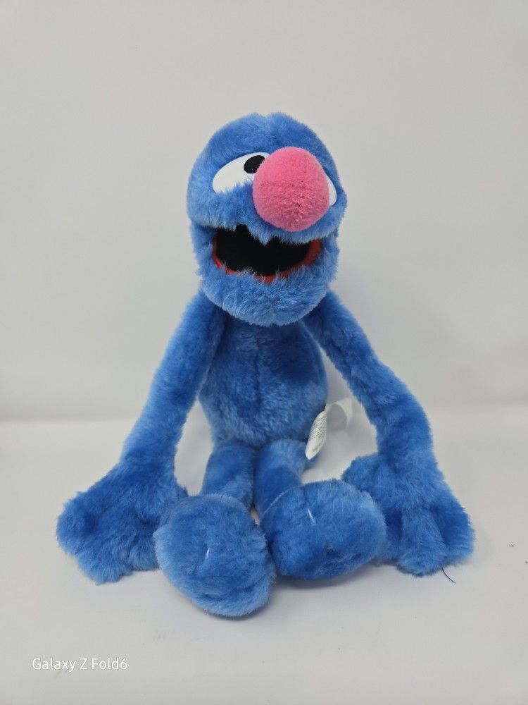 Grover 2003 Sesame Street Workshop by Nanco Blue 14” Plush Vintage