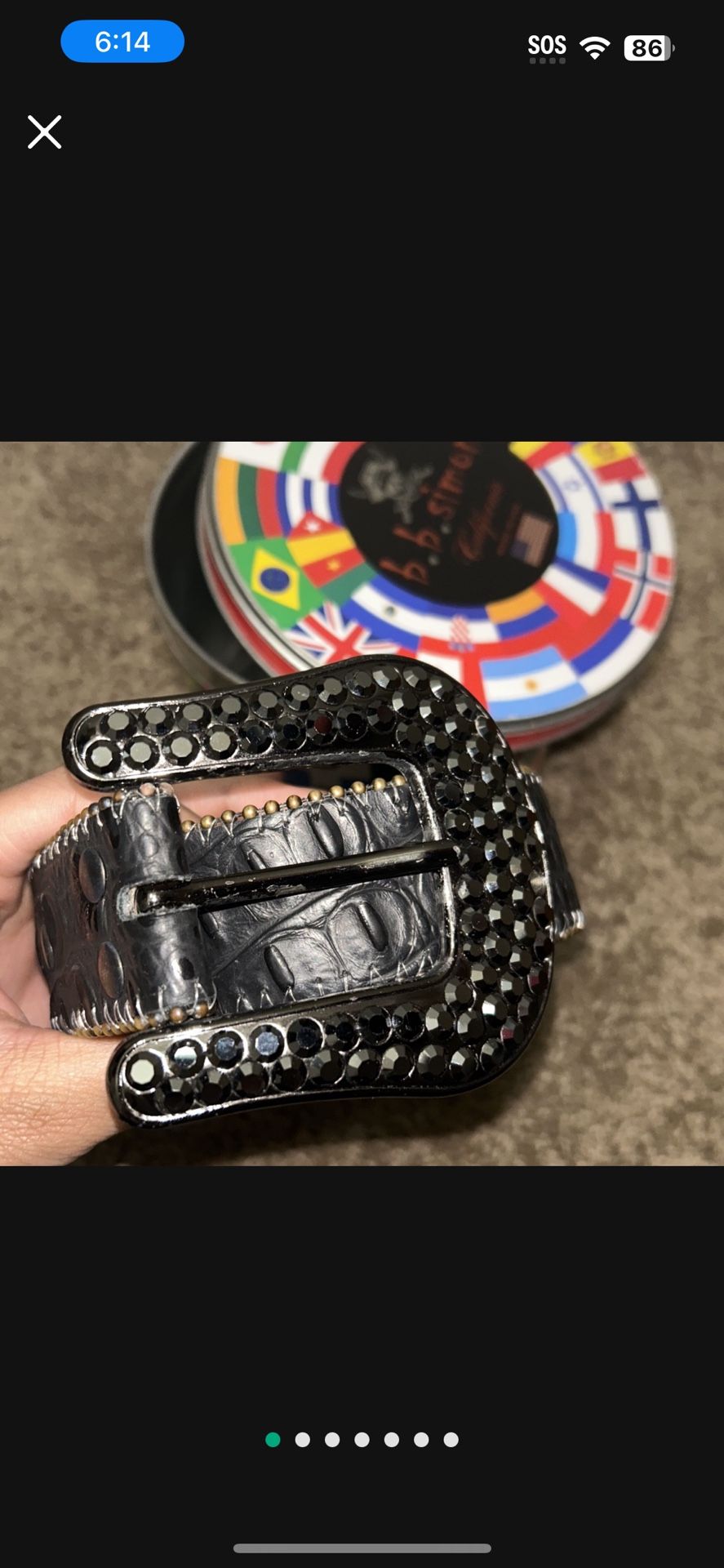Black BB Simon’s Belt (sz 34)