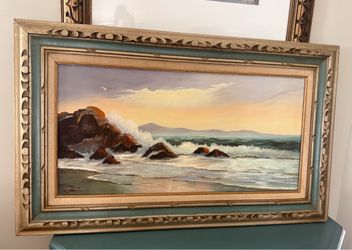 Large Signed Original oil painting