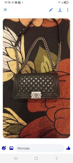 Black handbag