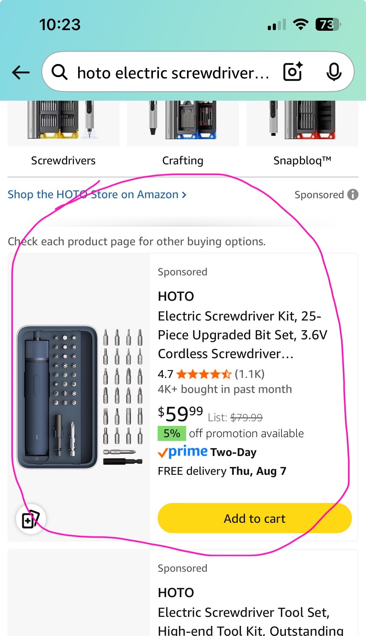 Electric Screwdriver Set