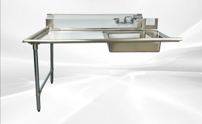 NSF Soiled Dish Table 60W x 30D x45H inches HN-DTS60L