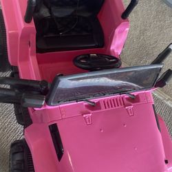 Pink toddler, Jeep, Bluetooth and charger 125 or better offer