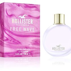 Free Wave California by Hollister Eau de Parfum Spray Women 3.4 FL oz/100 ML NEW in Box