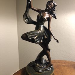 Whimsical Dancer With Scarf Statue