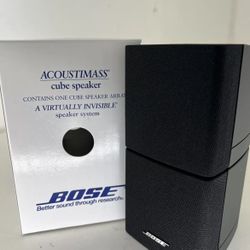 Brand New BOSE Acoustimass Swivel Doubleshot Single Cube Array Speaker Black New In Box