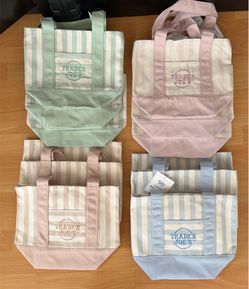 Trader Joe’s Striped Mini Canvas Tote Bag