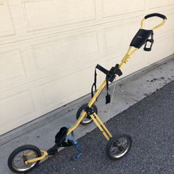 Bag Boy SC-545 3 Wheeled Push Cart with Breaks 