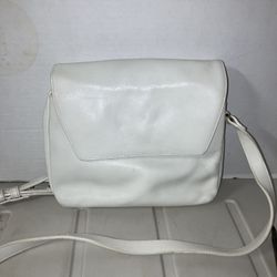 White Liz Claiborne Leather Crossbody Purse