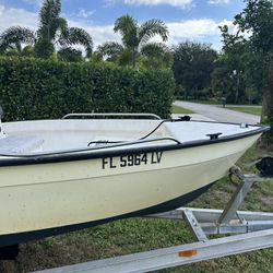 16 Foot Boat And Trailer 