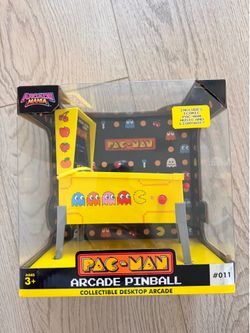 New PAC -man arcade pinball collectible desktop arcade