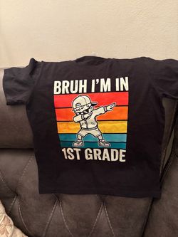 Bruh I'm in 1st Grade Kids Graphic T-Shirt