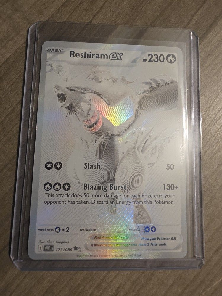 Reshiram EX #173/086 Pokemon White Flare