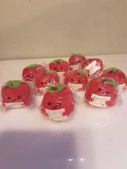 10 pcs red apple teacher appreciation crochet (40)